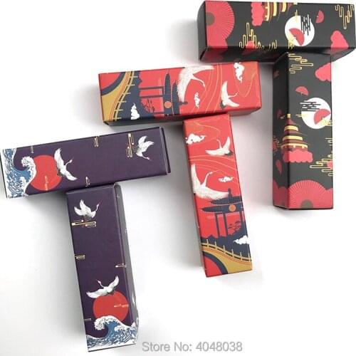 Empty Lip balm Tube Packing Boxes Colored Square Kraft Paper Packing Box Empty Lipstick Tube Packing Box 2.5*2.5*8.5cm 100pcs