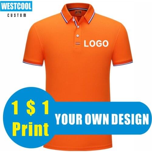 6 Colors Polo Shirt Custom Logo Short Sleeve Embroidery Business Casual Personalized Design Tops Custom Brand Picture WESTCOOL