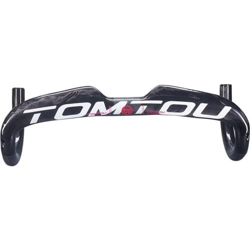 TOMTOU Bicycle Handle Carbon Road Bike Break Wind Handlebar Carbon Handlebar Road Handlebars Road Handlebars Riding Accessories