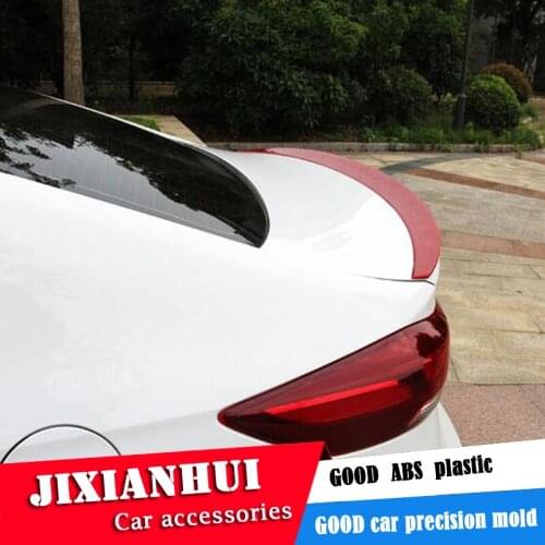 For Elantra Spoiler 2016-2019 For Hyundai Elantra Spoiler TF High Quality ABS Material Car Rear Wing Primer Color Rear Spoiler
