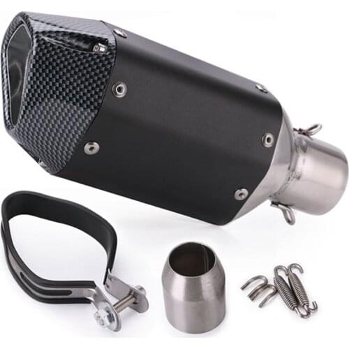 High Quality Motorcycle Exhaust Pipe Muffler 38-51mm Universal Short Modified Exhaust Pipe Muffler