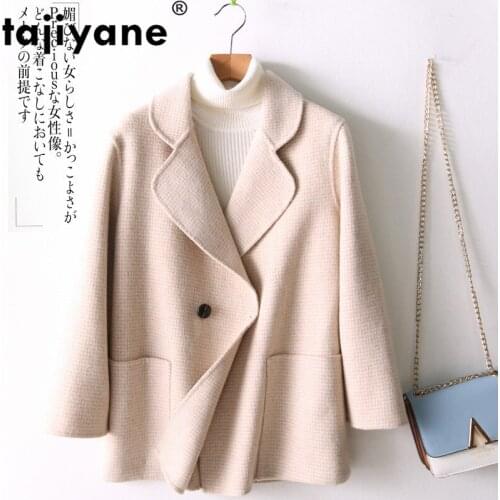 Coat Autumn Spring Female Korean Vintage Wool Coat Women Clothes 2021 Red Coats Jacket Outwear Abrigo Mujer ZB005 ZT2527