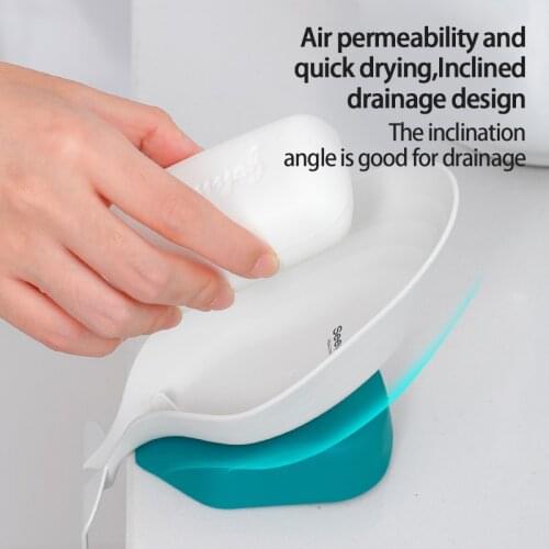 1/2pcs Dolphin Shape Soap Box Drain Soap Holder Bathroom Shower Storage Plate Tray Plastic Soap Shelf Bathroom Supplies Gadgets