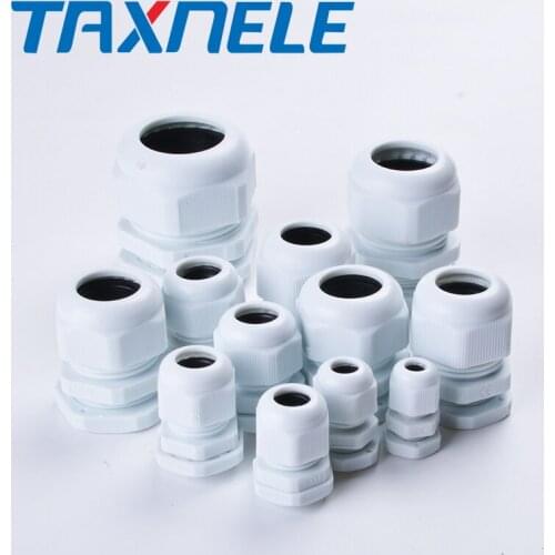 10 PCS M25 M27 M30 M32 M36 M40 nylon Cable Glands Joints IP68 plastic Cable fixed head