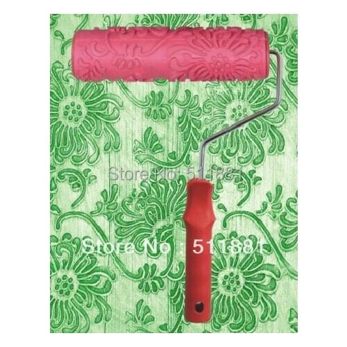 7'' NCCTEC chrysalises rubber wall print roller DROP shipping FREE shipping 180mm drum insolubility print paint roller