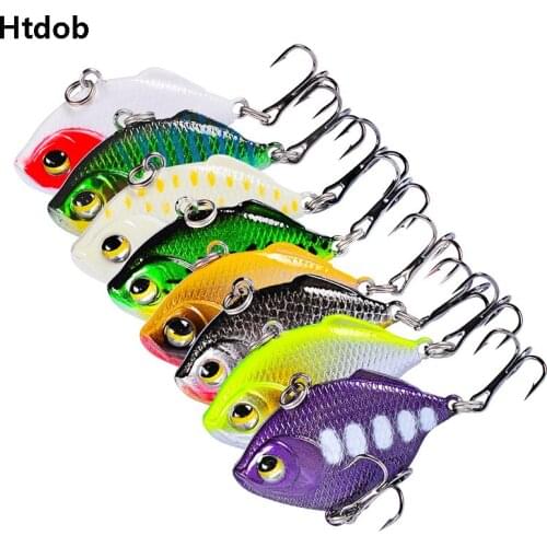 8Pcs/set 4.5cm 8.5g VIB fishing lure Japan Wobbler quality professional bait swim bait lifelike bait equipped 8# hook