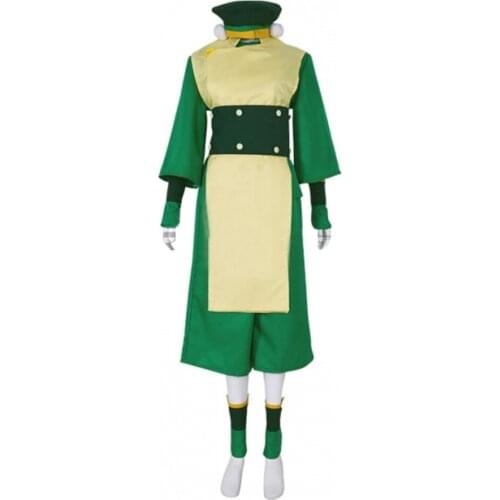 Avatar The Last Airbender Cosplay Toph Beifong Cosplay Costume Adult Uniform Fancy Suit Custom Made L321