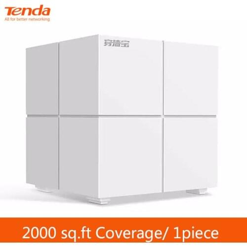 Tenda MW6 Nova Whole Home Mesh Wireless WiFi System with 11AC 2.4G/5.0GHz Wi-Fi 5G Router and Repeater APP Remote Manage