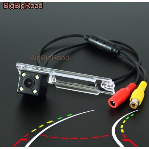 BigBigRoad Car Intelligent Dynamic Trajectory Tracks Rear View Camera For Hawtai Boliger 2012 2013 2014 Night Vision Waterproof