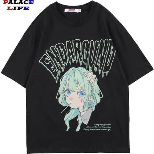 Gothic Black Streetwear Oversize T Shirt Men Abstract Sheep Printed T-Shirt 2021 Men Summer Half Sleeve Tshirt Loose Cotton