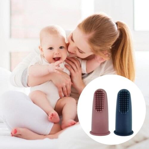HOT Baby Teether Baby Products Baby Finger set Toothbrush Oral Cleaning Infant Soft Silicone Finger Healthy Toothbrush
