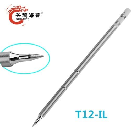 Gudhep T12 Handle Tips T12-IL Soldering Tip Conical For Accta 401 Hakko FX951 Soldering Stations