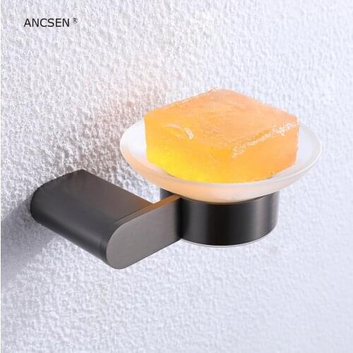 Soap Dish Holder Wall Mounted Storage Rack Holder Hollow Type Soap Sponge Dish Stainless Steel Gun-Gray Bathroom Accessories