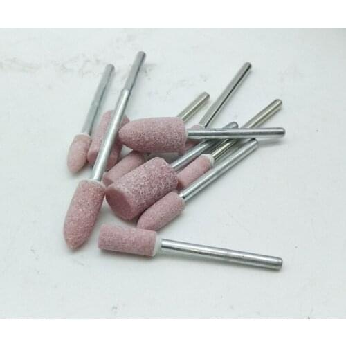 NEW 10pcs Mini Abrasive Stone Points Polishing Grinding Head 3mm shank Dremel Rotary Power Tools