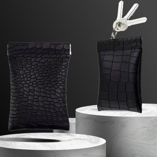 New Fashion Leather Long Pocket Key Wallet Keyring Coin Purse Women Men Small Short Money Change Keychains Bag Card Holder