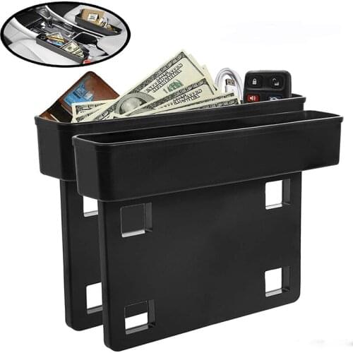 New Multifunction Car Seat Gap Catcher Storage Box Organizer Coin Console Side Pocket Car Interior Accessories High Quality Box
