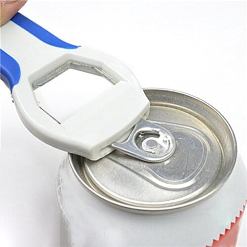 1pc 4-in-1 Grip Bottle Opener Easily Opens Twist Caps Bottle Caps Canning Lids And Can Tabs Bottle Opener Gift Random Color