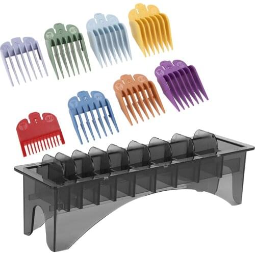 10 Grid Electric Hair Clipper Limit Comb Organizer Plastic Hair Clipper Organizer Storage Case Rack Rectan Gular Clipper Comb
