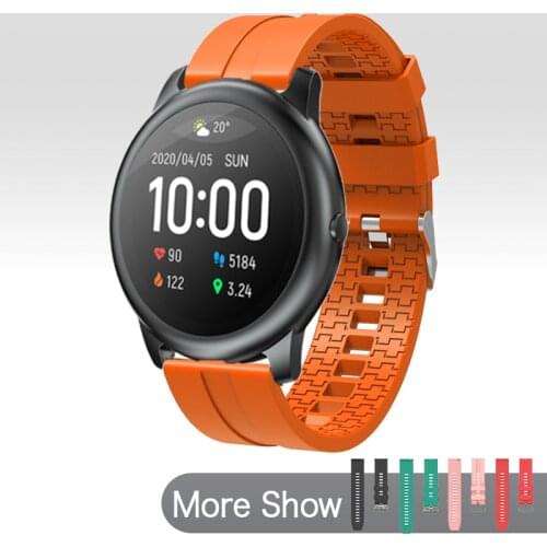 Watchband For Xiaomi Haylou Solar LS05 Smart Watch Strap 22MM Soft Silicone Bracelet For Huawei 2 2E Huami Amazfit GTR/PACE