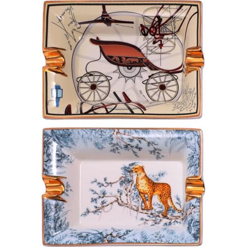 Luxury Cigar Ashtray Cigar Holder Stand Gadget Living Room Decoration Tray Gift For Desk Accessories