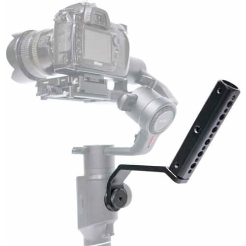 Aluminium Alloy Handle Hand Grip Mounting Extension Arm with 1/4 3/8 Screw Hole for Feiyu AK2000/4000 for Moza AIR2 Accessories