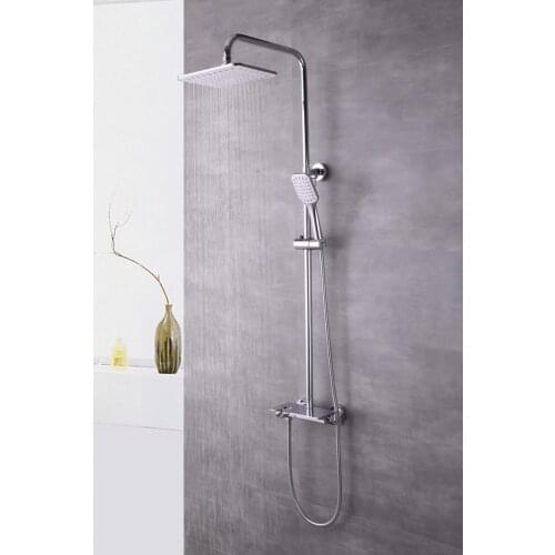 Bathroom Faucet Matte Black Rain Shower Bath Faucet Wall Mounted Bathtub Shower Mixer Tap Shower Faucet Shower Set Mixer