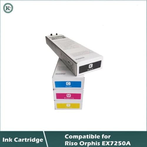 COMPATIBLE ink cartridge for Inkjet Printer Riso Orphis EX7250A 1000ml K C M Y color