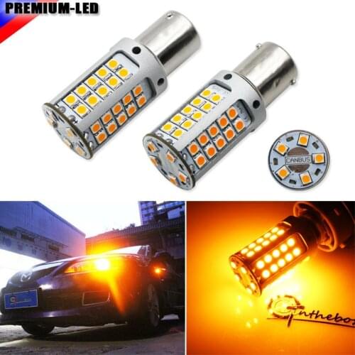 IJDM No Hyper Flash 21W High Power Amber BAU15S 7507 PY21W 1156PY LED Bulbs For Car Front or Rear Turn Signal Lights,CANBUS 12V