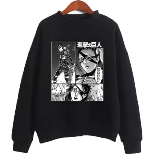 Attack on Titan AOT Hoodies Hanji Zoe Sweatshirts Cozy Tops Pullovers Sudadera felpa moletom