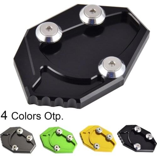CNC Kickstand Side Stand Extension Pad for Kawasaki GTR1400 Concours 14 ZX14 Extension Kickstand Side Stand Pad