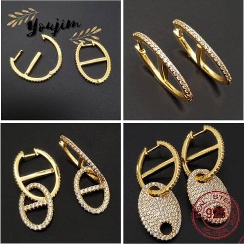 New style 925 silver Monaco zircon earrings shining fashion luxury women gifts