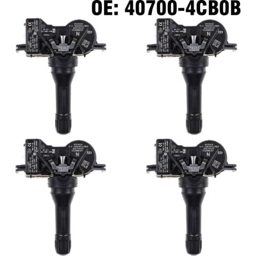 4PCS Car TPMS Tire Pressure Monitor Sensor System 407004CB0B For Nissan Armada 2016 2017 2018 Micra Altima