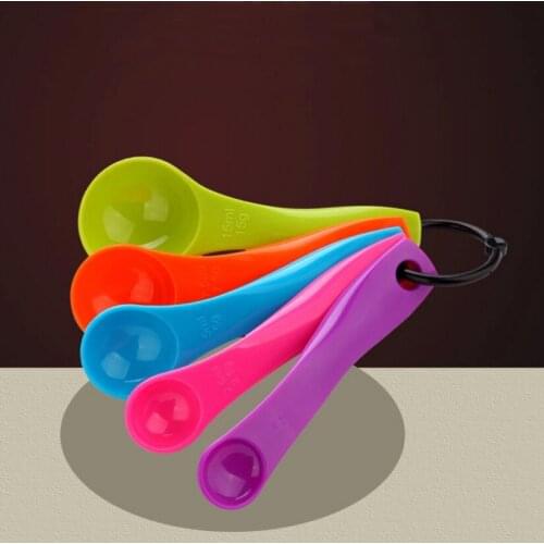 5pcs/set 1/2.5/5/7.5/15ml Measuring Spoon set Pastry Sauce Measure Cups Spoons Baking Measurement Utensil