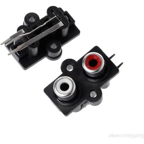 5 Pcs PCB Mount 2 Position Stereo Audio Video Jack RCA Female Connector