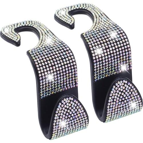 Car Headrest Hooks Back Seat Organizer Hanger Storage Hook Automobile Interior Hanging Accessories For Handbag Clothes Umbrellas