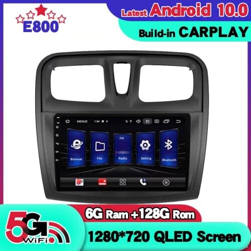 NEW 6GB Ram 128GB Rom Car Radio Navigation GPS For Renault Sandero Symbol 2014 2015 2016 Android 10 stereo receiver Autoradio