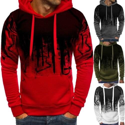 Calmfastl Mens Camouflage Hoodies