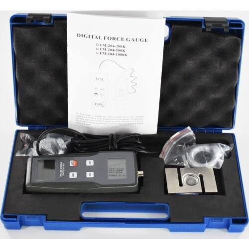 FM-204-500K Digital Force Gauge 4900N Dynamometer pull and push force meter N/kg/lb Mechanical instruments