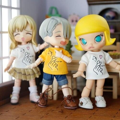 Baby clothes jasmine little red riding hood bjdGSC clay head can wear a jacket than heart pencil core T-shirt