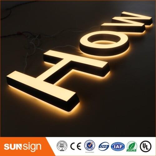 Double sides lighted acrylic mini led letters sign ultra lights for acrylic signs letters for advertising shop mall