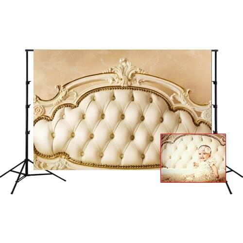 HUAYI Photography Backdrop Newborns Child Baby Birthday Photobooth Background Headboard Bed Photo Backdrop Props XT-2246