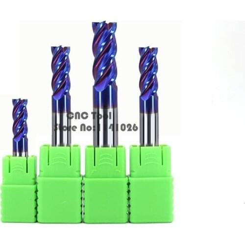 1PC Cutting HRC65 4 Flute D1mm-12mm 1.5mm 2mm 3mm 4mm 5mm 6mm 8mm Alloy Carbide Milling Tungsten Steel Milling Cutter End Mill