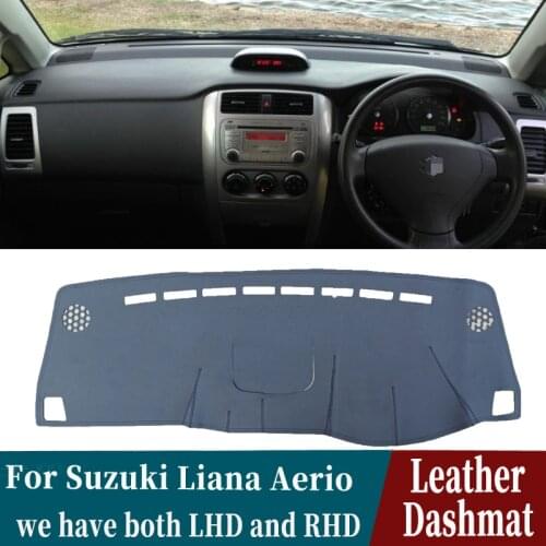Leather Dashmat Dashboard Cover Pad Dash Mat Carpet Car-Styling accessories For Suzuki Liana Aerio