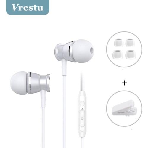 3.5mm Jack Metal Wired Earphone Sport In-ear Hifi Bass Stereo Headset for iPhone Samsung Xiaomi Earbud Fone De ouvido Auriculare
