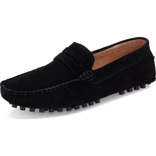 Men Shoes Casual Luxury Brand Summer Mens Loafers Genuine Leather Moccasins Big Size 47 48 Breathable Slip on Driving Shoes