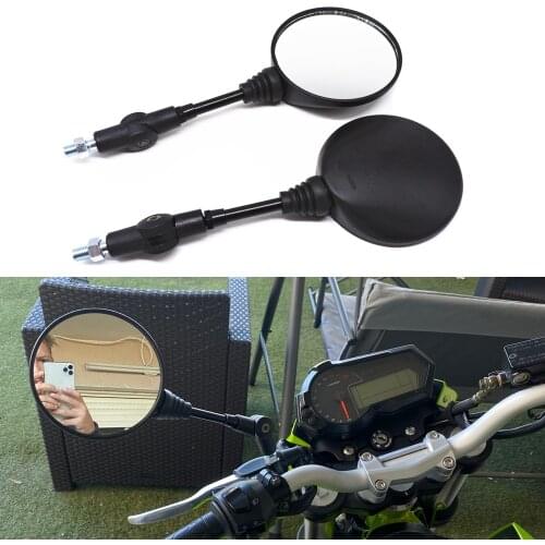 Motorcycle Mirror 22MM Handle Bar End Mirrors For Yamaha Suzuki Ducati Kawasaki BMW Buell KTM Dual Sport Dirt Bikes ATV