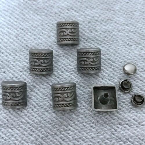 New Coming DIY 50PCS 11X10.5MM Zinc Alloy Studs Rivet Spot Spike Belt Bag Accessories Leather Craft Fit DIY Making Shipping Free
