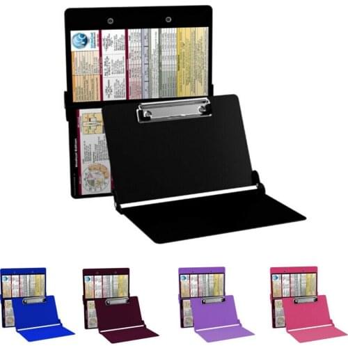 New Style Clipboard Nursing Edition Aluminium Alloy Folding Nursing Clipboard With Quick Reference Sheet Writing Pad