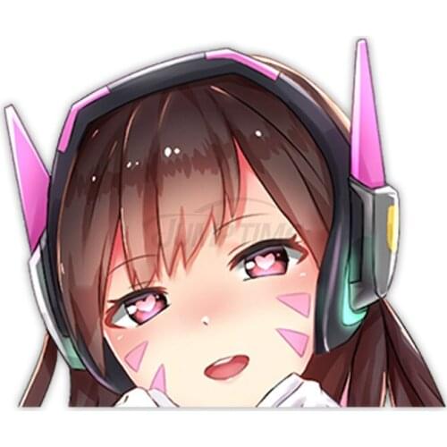 Creative Big Head Anime Peeping Car Stickers PVC Personality Fashion Auto Body Windows Exquisite Decals Waterproof Decoration