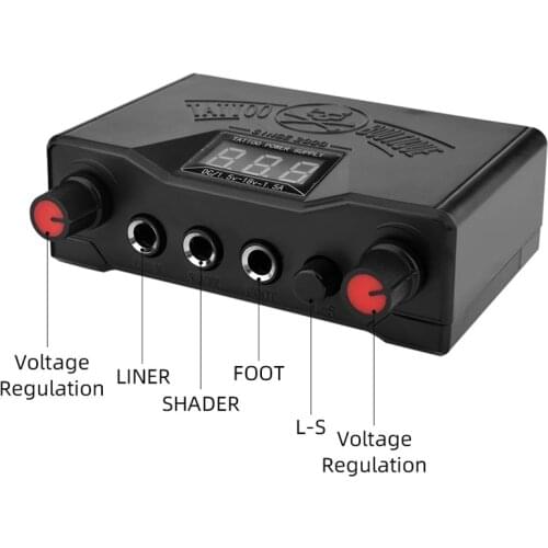 Professional Tattoo Power Supply Double Dual LED 3 Digital Display Tattoo Machine Power Supply For Liner Shader Rotary Machine